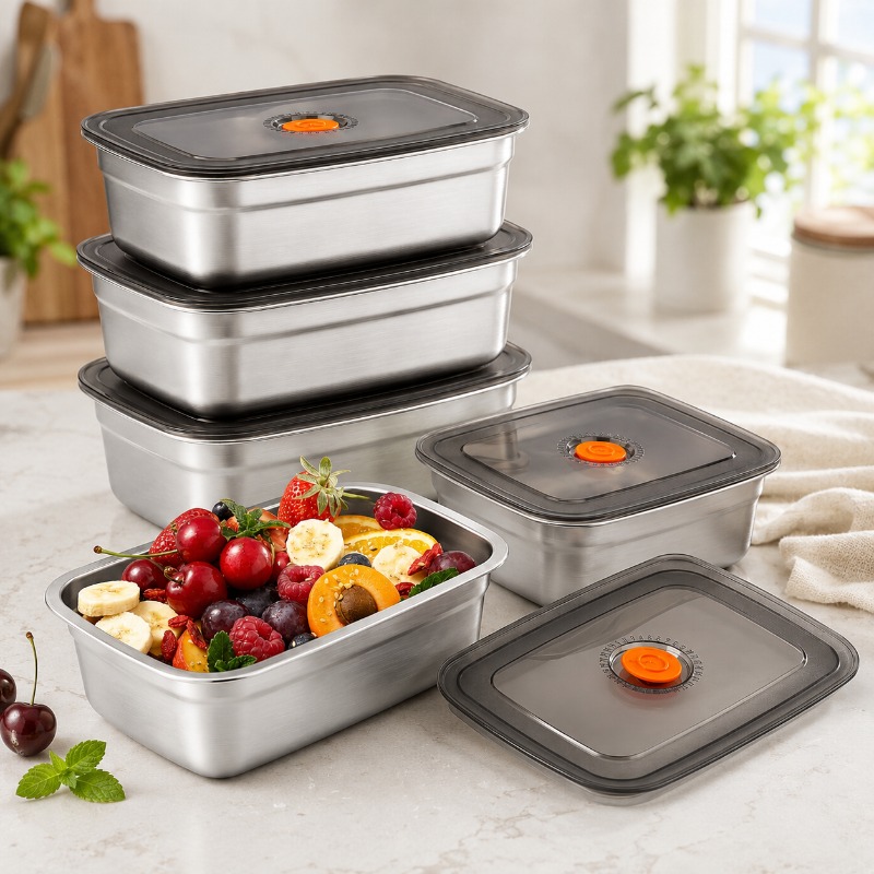 Food Xxl - Stainless Steel Large Capacity Bento Box