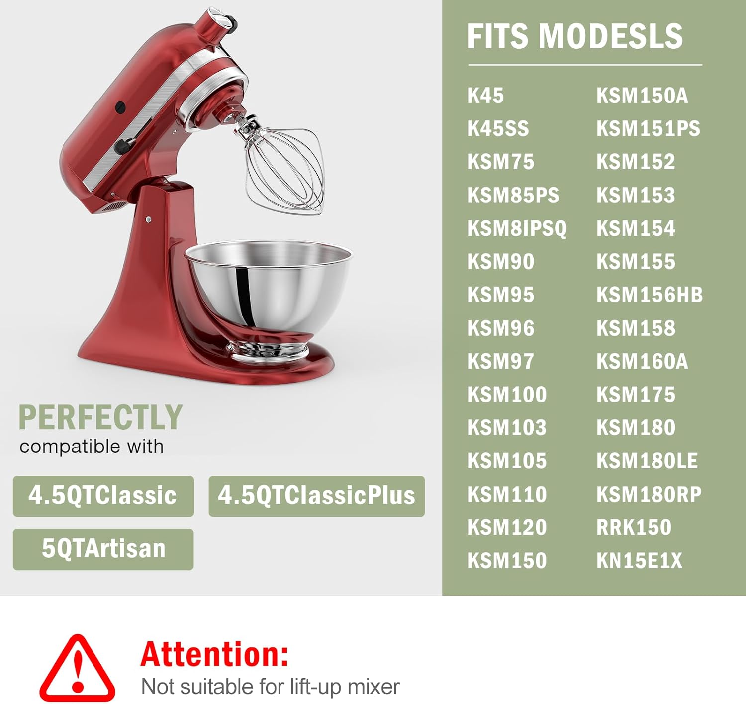 3-Quart Stainless Steel Bowl f - đánh giá và giá Kitchenaid Mixer Artisan 5Qt
