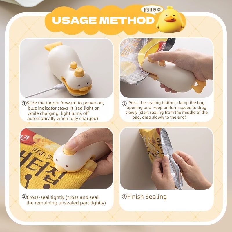 Cute Duck Rechargeable Handhel - đánh giá và giá Food In Snacks