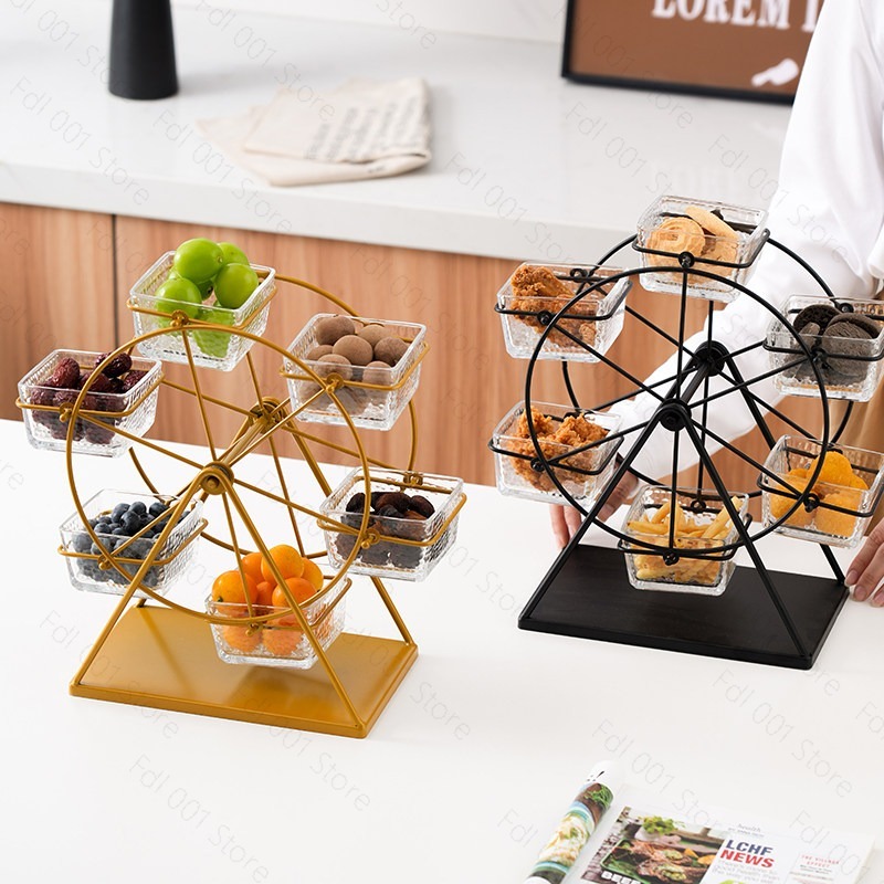 Ferris wheel rotating fruit sn - đánh giá và giá Food Snacks With Iron