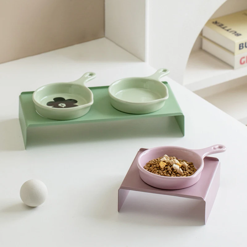 Cat Food Water Bowl with Handl - đánh giá và giá Food Snacks With Iron