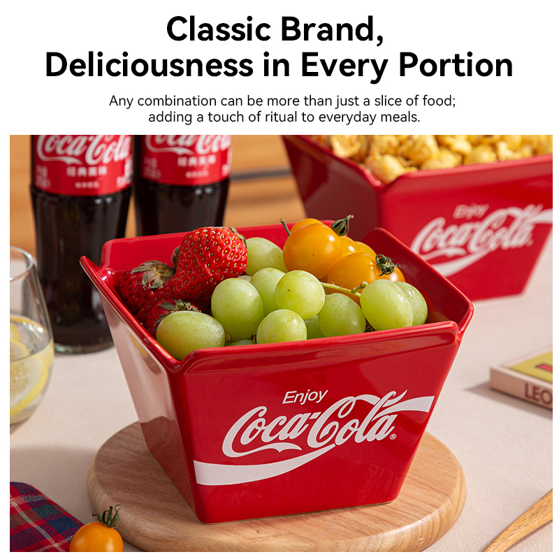 Coca Cola Ceramic Bowl Fruit B - đánh giá và giá Food Snacks Chips