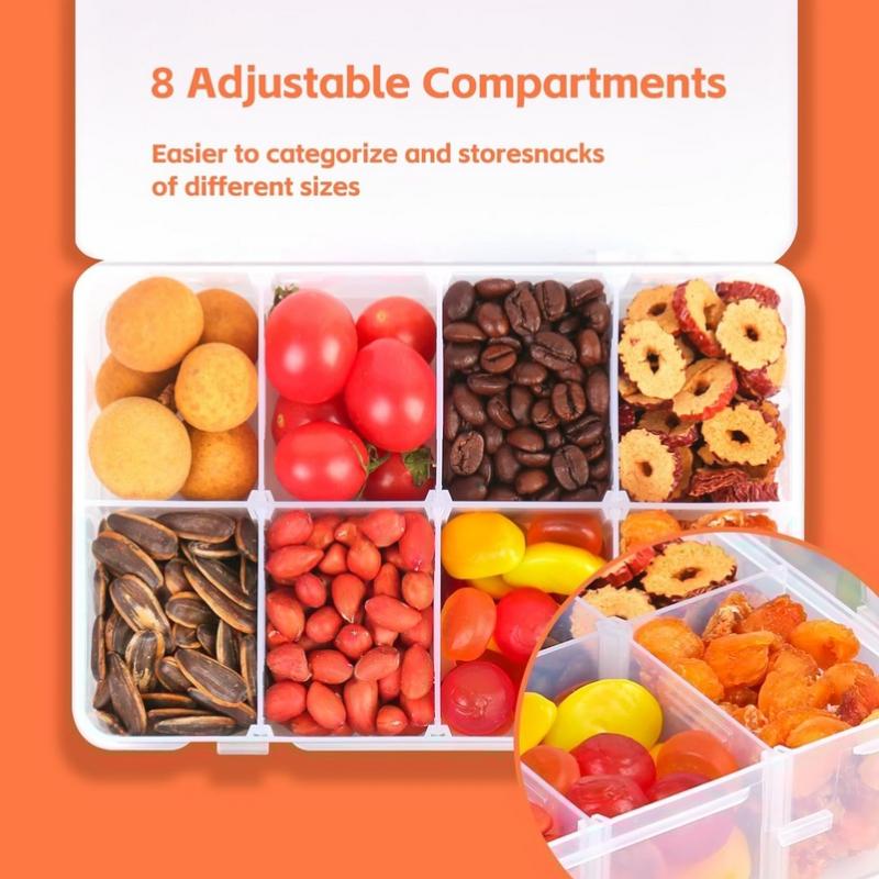 8 Grid Pill Case Snackle Box C - đánh giá và giá Food Snacks With Iron