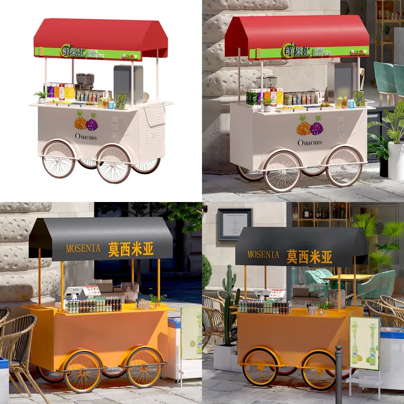 Portable Wrought Iron Food Car - đánh giá và giá Food Snacks With Iron