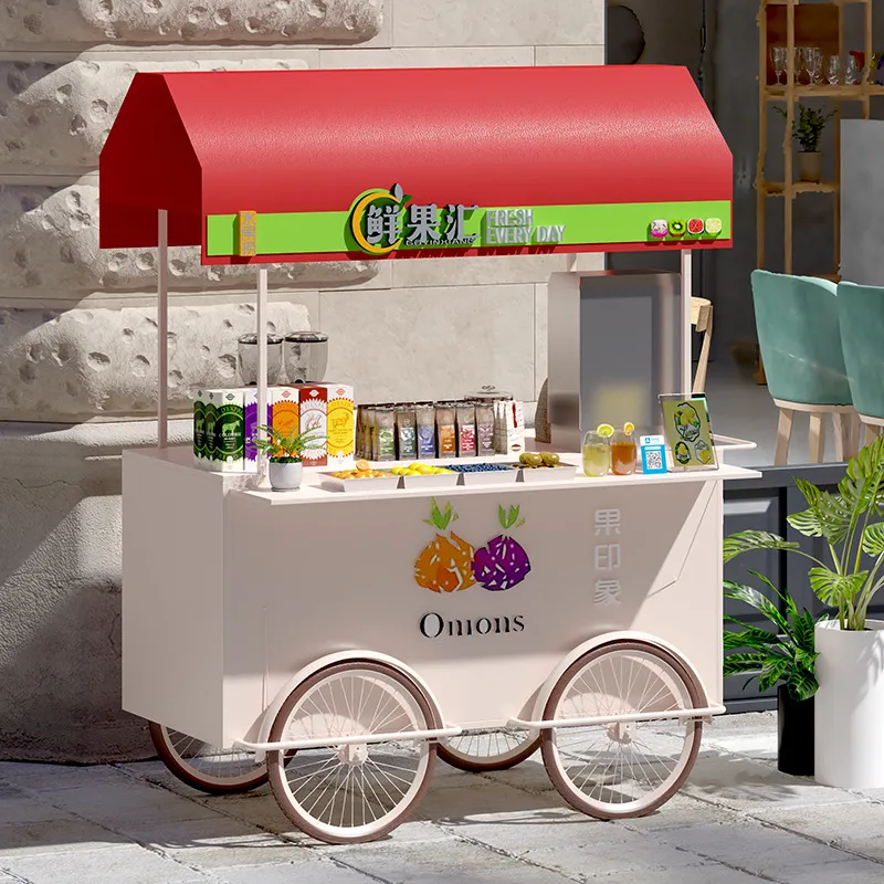 Portable Wrought Iron Food Car - đánh giá và giá Food Snacks With Iron