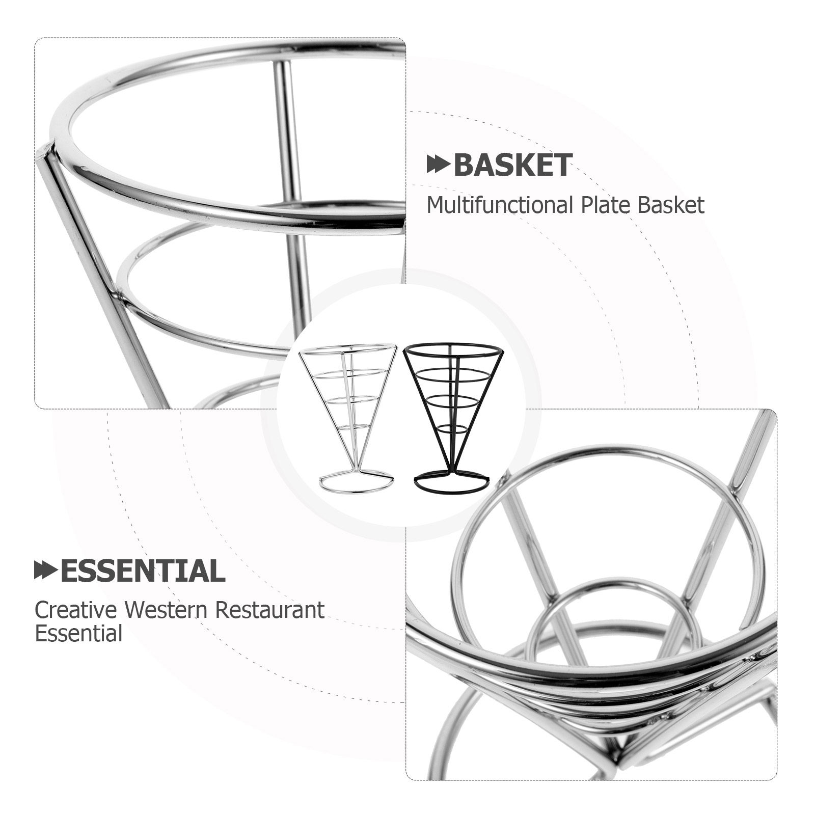 2Pcs French Fries Basket Iron  - đánh giá và giá Food Snacks With Iron