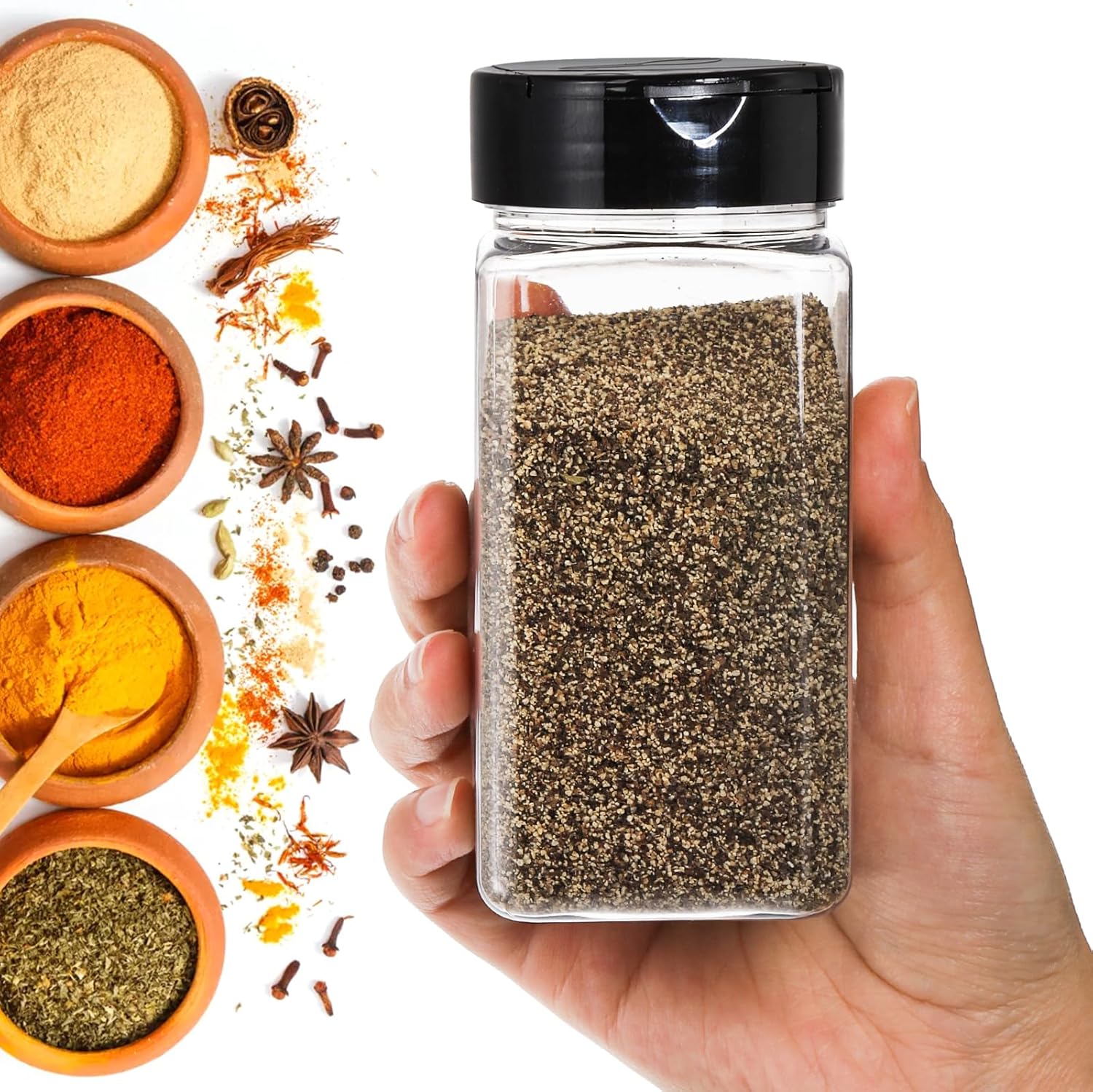 Square Large Plastic Spice Jar - đánh giá và giá Food Xxl