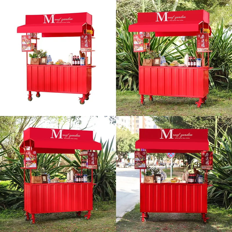 Wrought Iron Food Cart Outdoor - đánh giá và giá Food Snacks With Iron