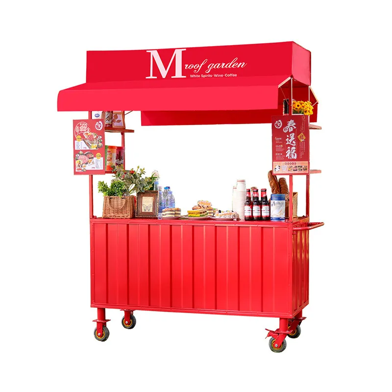 Wrought Iron Food Cart Outdoor - đánh giá và giá Food Snacks With Iron